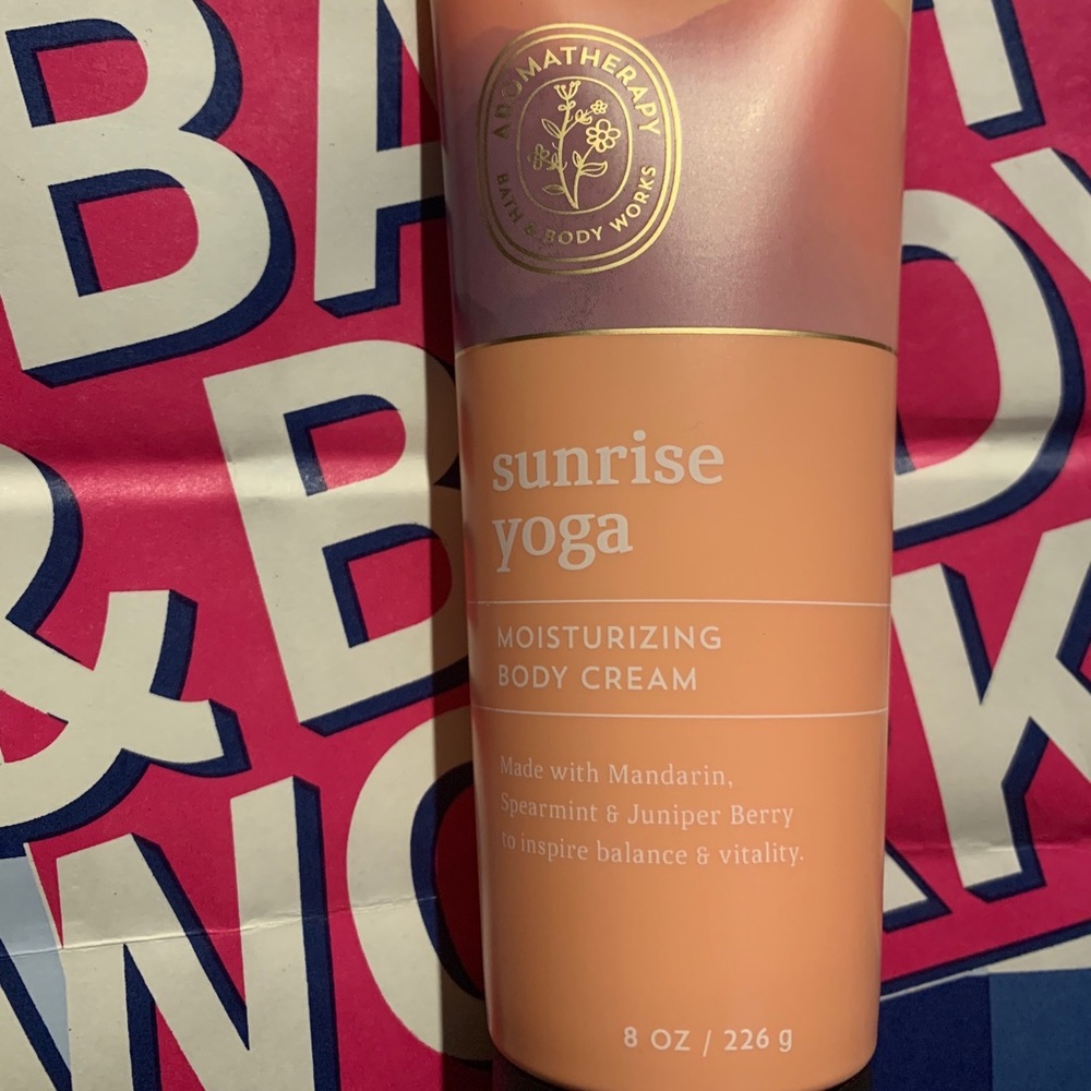 🌄 NEW! Sunrise Yoga Aromatherapy B&BW Body Cream